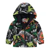 Джакеки Spring Beaby Mabs Girls Coats Cartoon Dinosaur Dynosaur Gupper Jacket for Kids Sweathirt Детская ветряная ветка 1 7 лет 230825