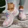 Mix Dress Rimocy Fashion Color Women's Platform Sneakers 2024 Comfortable Breathable Flats Women Mesh Non-Slip Lace-Up Casual Shoes T230826 dd122