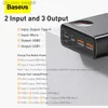 Baseus 65W batterie externe 20000mAh Powerbank Portable Charge rapide QC 4.0 3.0 chargeur de Charge rapide batterie pauvre pour iPhone 12 Q230826