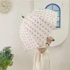 Umbrellas Kids Umbrella Korea Style Long Handle For Manual Switch 8 Ribs Semi Automatic Mini Cartoon Boys Girls