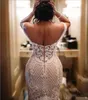 Sexy Off the Shoulder Mermaid Wedding Dresses 2023 Arabic Aso Ebi Lace Backless Vestidos De Novia Court Train Bridal Gowns Plus