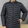 Winter warm cotton clothes, new standing collar men's daily leisure commuting windproof warm zipper pocket factory direct sales