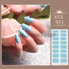 Faux ongles 1pc Nail Art Autocollant Laser Brillant Paillettes Polonais Wraps Double Bandes Adhésives De Mode Autocollants De Mode Manucure Décor x0826