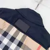 23SS Designer Enfants Veste en coton Bébé Vêtements d'hiver Taille 100-160 CM Mode Multi Couleur Rayé Croix Design Revers Outwear Aug24