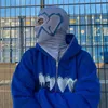 Sweats à capuche pour femmes Sweatshirts Love imprimé surdimensionné fermeture éclair bleu à capuche Y2k streetwear hommes démon tueur haut confortable mode coréenne 230826