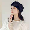 Berety 2023 Koreańskie Big Bow Beret Women Women Spring Summer Knited Hat Kobiet elegancki malarz czapek dla dziewczynki 230825