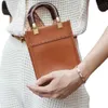 2022 Fashion Brown Ivory Roma Sunshine Mini Tote Leather Shopper Purses Hand Bag Women Handbags Crossbody Bags Clutch Fashion Shou9128209