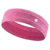 lu-01 Frauen elastische Stirnbänder Mädchen einfarbige Stoffhaarbänder Sport Yoga Haarband Mode Haarschmuck Kopfbedeckung