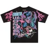 Męskie koszulki Y2K T Shirt Streetwear Harajuku Hip Hop Cyberpunk Graphic Print Oversiase Tshirts Mężczyźni Kobiety Rock Gothic krótkie topy 230825