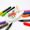 Markers 12/24 Colors High Temperature Oven Baked Ceramic Marker Pen Set Permanent Porcelain Marker Pen for Drawing on Ceramic Porcelain 230826