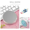 Compacte Spiegels TSHOU659 LED Mini Make-upspiegel Handbediende Vouw Kleine Draagbare Micro USB Cosmetische Spiegel 230826