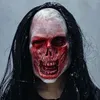 Party Masks Ghostface Mask Zombie Death Horror Skull Halloween Demon Long Hair Decorative Supplies Props 230825