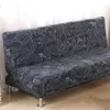 Stuhlhussen Klappsofa Bettbezug Einfarbiger Futon Armloser Schonbezug Polyester 2 Kissen Couch für L-förmige