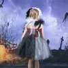 Special Occasions Children Dress Feather Headband Dalmatian Kids Party Dresses Dotted Costume Halloween 230825