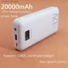 20000mAh Power Bank Carregador portátil 12V DC Bateria externa para iPhone mi para jaqueta de ar condicionado Equipamento de aquecimento elétrico Q230826