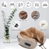 Massaging Neck Pillowws Multifunctional Electric Massager U Shaped Pillow Portable Shoulder Cervical Travel Home Car Relax Massage 230825