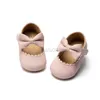 Primeiros caminhantes Kidsun bebê princesa sapatos infantil arco jardim sapatos versáteis antiderrapante borracha macia sola plana pu primeiro walker recém-nascido estilo mansão l0826