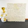 Flores decorativas grinaldas 60cm x 40cm painel de parede artificial para flor pano de fundo rosas falsas festa de casamento chá de panela decoração ao ar livre 230825