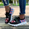 Sneakers i lato 2024 Knifrzona sukienka wulkanizowana Spring Nowa drukowana płaska platforma damska buty Mujer T230826 693