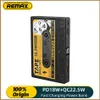 Remax 10000 мАч Power Bank QC22.5W Супер быстрая зарядка Портативная мобильная батарея с цифровым дисплеем Ретро 18 Вт для Q230826