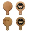 Apribottiglie in legno di bambù creativo con manico sottobicchiere decorazione magnete per frigorifero apribottiglie per birra FY5123 AU26