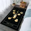 Tapete Tarot Bruxa Sala de estar Quarto Grande Área Tapete Lua e Sol Tapete Infantil Antiderrapante Decoração de Casa Máquina Lavável 230825