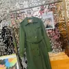 2023 Casaul Long Jackets Designer Женские траншеи Trench Coats Осень Бренд зеленые куртки высокая модная женская женская кот