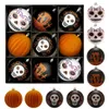 Inne imprezy imprezowe dostawy 8 cm Halloween Ball Dekoracja pomalowana horror czaszka plastikowa wisiorek ozdoby 230825