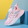 Athletic Outdoor Children Tennis For Girls and Boys White School Shoes Kids Fashion Sneakers Button Lightweight Flats PINK BLUE SIZE 26 37 230825