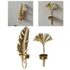 Candle Holders Leaves Wall Sconce Holder Hanging For Dining Room Living Farmhouse