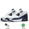 Klassiska 90 män Running Shoes Og Triple White Black UNC Wolf Grey Polka Dot Infrared Supernova Total Orange Lahar Escape Hyper Grape Royal 90s Women Sneakers