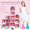 Doll Association Kids Toy Toy Simulation House Villa مجموعة Prayend Play House Assembly Toys Princess Castle Bedroom Girls Gift Toy للأطفال 230826