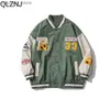 Vintage Letter Embroidered Varsity Jacket Men Y2K Street Hip-hop Retro Baseball Uniform Couple Casual Bomber Coat Streetwear Top Q230826