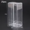 Modèle moulé sous pression 25 pièces 1 64 boîte de Protection de voiture jouet vitrine en PVC couvercle anti-poussière en acrylique Transparent 230825