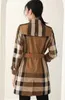 Women's Trench Coats designer luxury fashion B new light British style classic large plaid slim waist temperament dress commuting HUTH