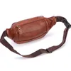 Waist Bags Fashion Men Genuine Leather Fanny Bag for Phone Pouch Male Leather Messenger Bags Brand Fanny Pack Male Travel Waist Bag Men 230825