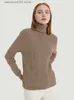 Maglioni femminili eleganti maglione per collo solido per tartaruga per la manica lunga da donna a maglia a maglia per donne 2023 Nuova autunno/inverno casual da donna Spesso top top t230826