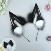 Party Supplies Plush Hair Hoop Simulation Wolf Ears Headband Animals Prop For Carnival Cosplay