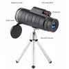 Telescópios 40X60 HD Telescópio Profissional Monocular Noite Binóculos Impermeáveis Mini Zoom de Bolso com Smartphone Caça Camping 230825