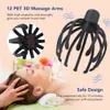 Head Massager Electric Octopus Claw Scalp Hands Free Therapeutic Scratcher Relief Hair Stimulation Rechargable Stress 230825