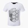 Designer pp Skull Diamond T-shirt Tiger Phillip Plain Men T-shirt Kort ärm Dollar Bear Brand Tee High Quality Skulls T Shirt Tops P2111