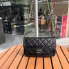 Fortune Bag designer handväska kvinnors kedja axelväska quiltad handväska crossbody väska handväska paris märke mode klaff klassisk fårskinn serie 23s fyrkantig fettpåse