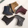 Laarzen Rimocy Antislip waterdichte snowboots voor dames Dikke pluche winter enkellaarzen Damesplatform Warm houden Katoen gewatteerde schoenen 230825