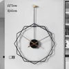 벽시계 홈 시계 장식 거실 아트 라운드 독특한 현대 블랙 디지털 사일런트 부엌 호 로제 무레일 장식