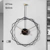 Wall Clocks Home Clock Decoration Living Room Art Round Unique Modern Black Digital Silent Kitchen Horloge Murale Decor