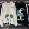 Sweats à capuche pour femmes Sweatshirts RHUDE streetwear plage cocotier lettre imprimé sweat à capuche hommes couple surdimensionné mode coton décontracté HipHop pull à capuche 230826