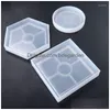 Outras ferramentas de jóias DIY Sile Cristal Epoxy Resina Moldes Tea Mat Mod Drop Delivery Dhjvy