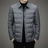 Men s Jackets MLSHP White Duck Down Autumn Winter Solid Color Single Breasted Keep Warm Fashion Casual Male Coats 4XL 230826