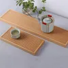 TEA TRAYS FRAGE SOLID Trä Modern Enkel japansk sstyle Vattenlagringsbord Platt snidad timmeruppsättning trä