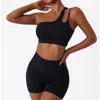 Active Shirts Sexy Single Strap Women Vest Fitness Tank Top Running Sports Bra Gym Stretch Pull Up Underwear Yoga Chest Pad